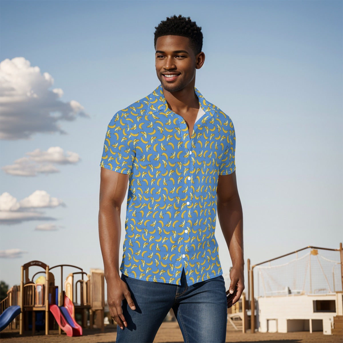 Gone Bananas Men's Button Down Shirt